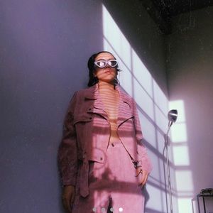 Pink 2 Piece Corduroy Set